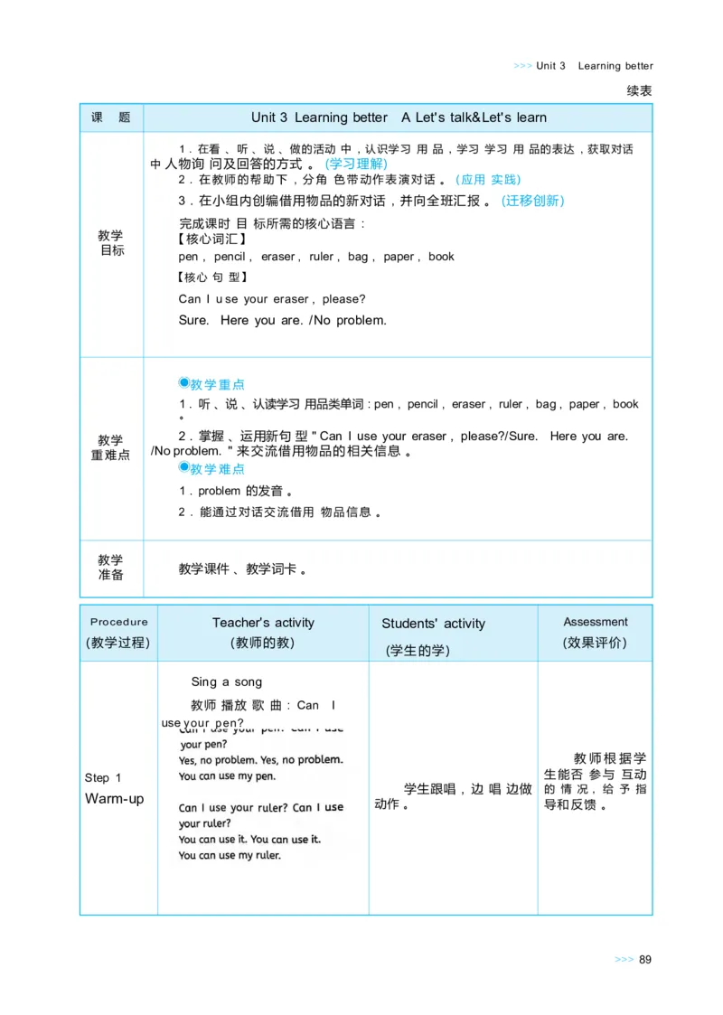 Unit3Learningbetter_26春四年级上下册人教版_四上英语合集人教版PEP英语四年级上册新教材（教学视频+课件+动画+音频+练习+教案）_19同步教案课件_人教pep3_3-6下册_3年级下册