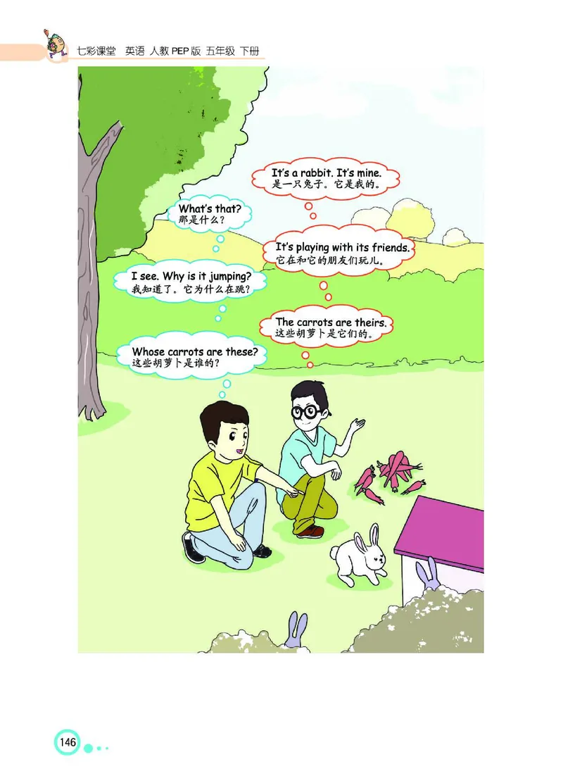七彩课堂人教版英语5年级学生用书_26春四年级上下册人教版_四上英语合集人教版PEP英语四年级上册新教材（教学视频+课件+动画+音频+练习+教案）_17练习资料_《七彩课堂精品教辅》