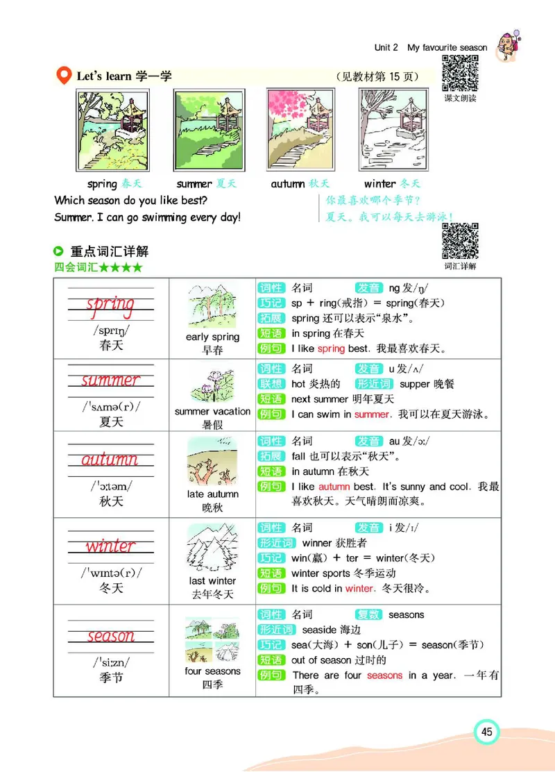 七彩课堂人教版英语5年级学生用书_26春四年级上下册人教版_四上英语合集人教版PEP英语四年级上册新教材（教学视频+课件+动画+音频+练习+教案）_17练习资料_《七彩课堂精品教辅》