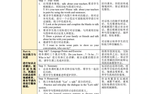 Unit1第1课时PartALet'stry&Let'stalk_26春四年级上下册人教版_四上英语合集人教版PEP英语四年级上册新教材（教学视频+课件+动画+音频+练习+教案）_19同步教案课件_人教pep3_3-6上册