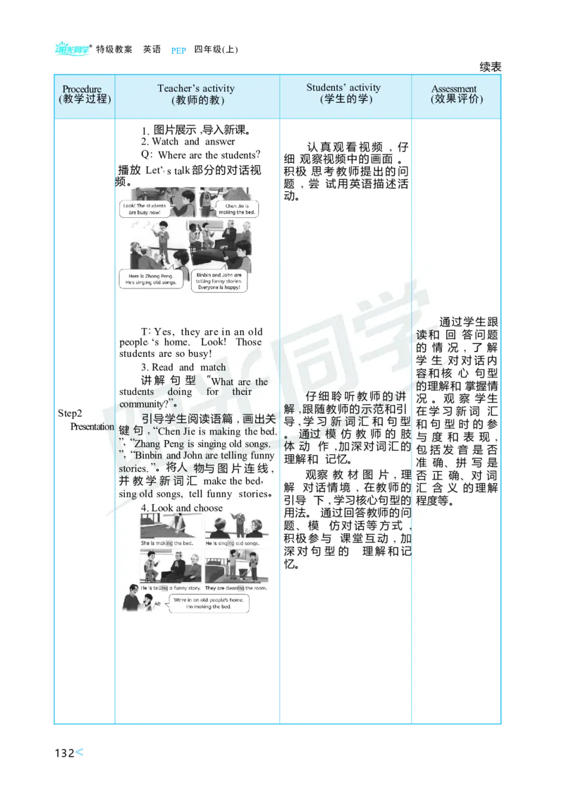 Unit4Helpinginthecommunity_26春四年级上下册人教版_四上英语合集人教版PEP英语四年级上册新教材（教学视频+课件+动画+音频+练习+教案）_19同步教案课件_人教pep3_3-6上册