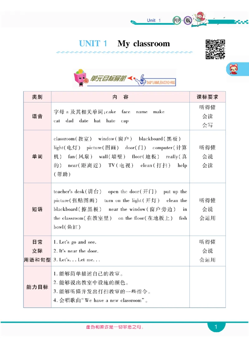 人教版英语四年级上册教材全解全析_26春四年级上下册人教版_四上英语合集人教版PEP英语四年级上册新教材（教学视频+课件+动画+音频+练习+教案）_17练习资料_《教材全解》