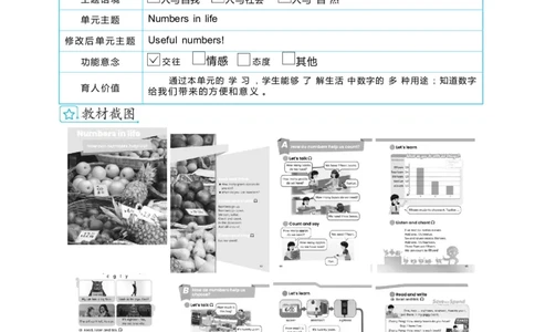 Unit6Numbersinlife_26春四年级上下册人教版_四上英语合集人教版PEP英语四年级上册新教材（教学视频+课件+动画+音频+练习+教案）_19同步教案课件_人教pep3_3-6下册_3年级下册