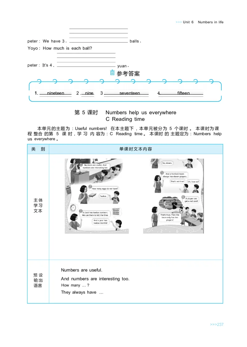 Unit6Numbersinlife_26春四年级上下册人教版_四上英语合集人教版PEP英语四年级上册新教材（教学视频+课件+动画+音频+练习+教案）_19同步教案课件_人教pep3_3-6下册_3年级下册