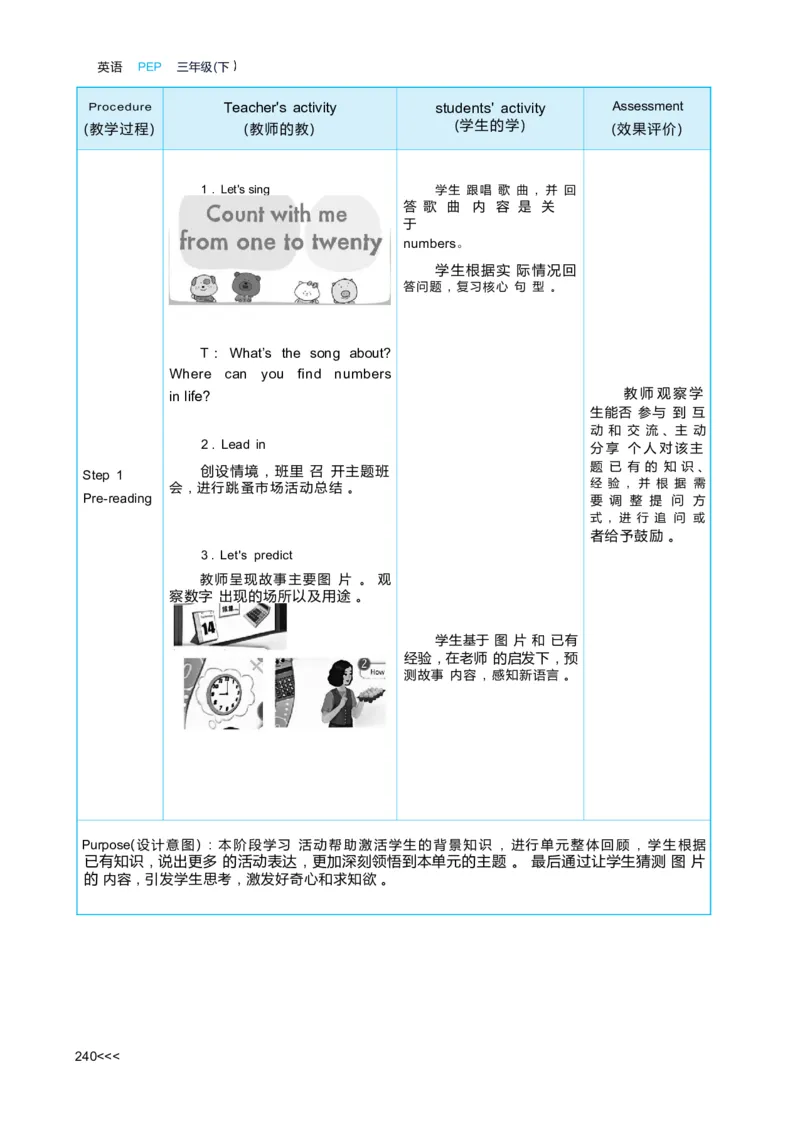 Unit6Numbersinlife_26春四年级上下册人教版_四上英语合集人教版PEP英语四年级上册新教材（教学视频+课件+动画+音频+练习+教案）_19同步教案课件_人教pep3_3-6下册_3年级下册