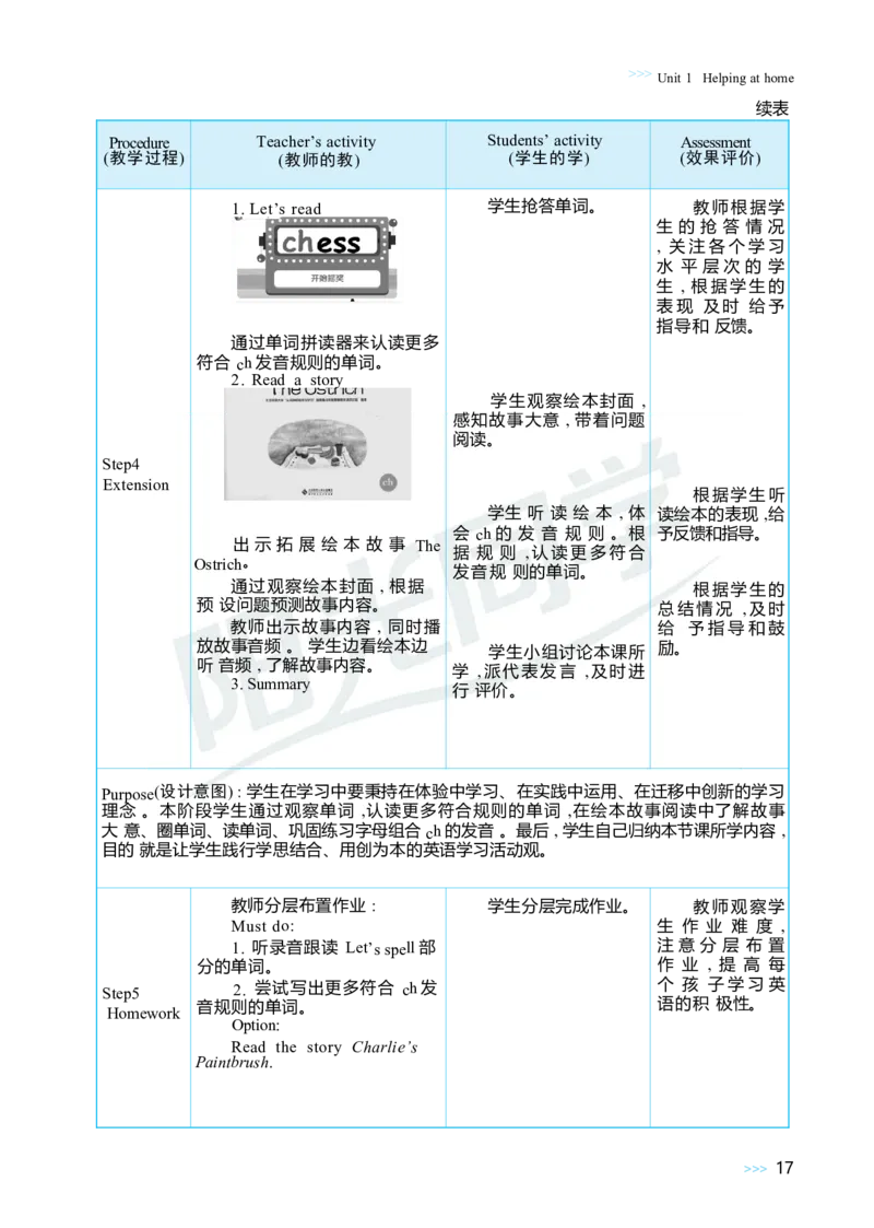 Unit1Helpingathome_26春四年级上下册人教版_四上英语合集人教版PEP英语四年级上册新教材（教学视频+课件+动画+音频+练习+教案）_19同步教案课件_人教pep3_3-6上册_4年级上册（25秋）
