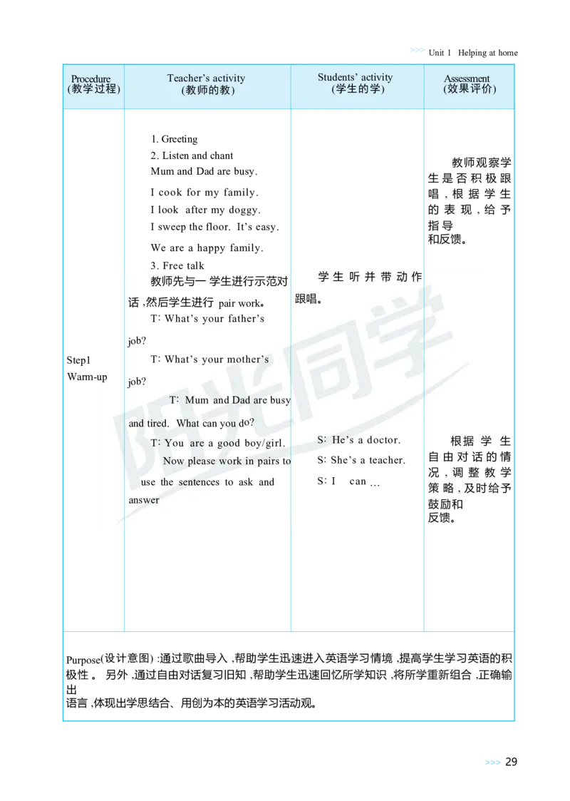 Unit1Helpingathome_26春四年级上下册人教版_四上英语合集人教版PEP英语四年级上册新教材（教学视频+课件+动画+音频+练习+教案）_19同步教案课件_人教pep3_3-6上册_4年级上册（25秋）