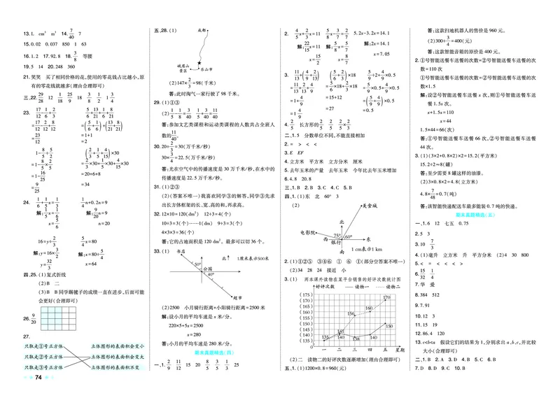 26春好卷五年级数学下（BS版）_数学《好卷》北师26春抢先版