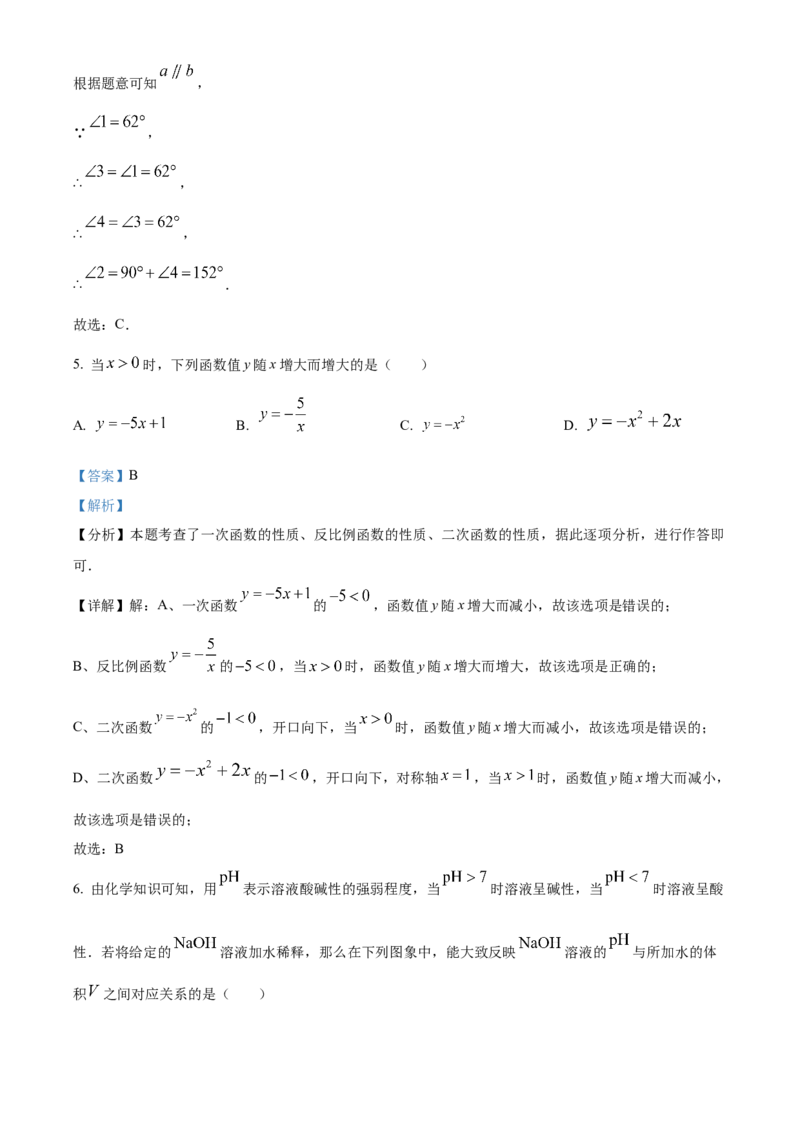 精品解析：2025年安徽省安庆市潜山市部分学校五月二模联考数学试题（解析版）_2025年安徽省中考模拟试卷数学_2025年安徽数学二模卷61份