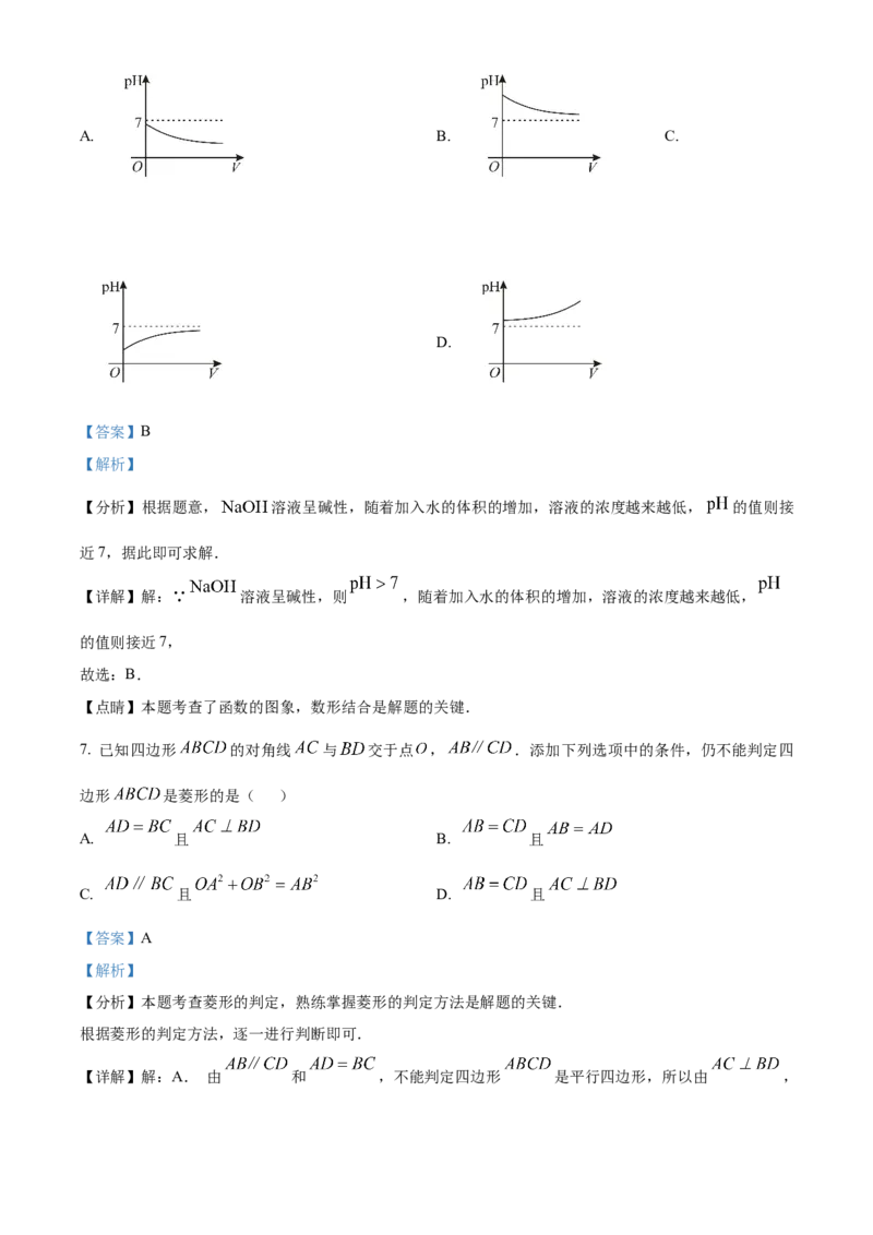 精品解析：2025年安徽省安庆市潜山市部分学校五月二模联考数学试题（解析版）_2025年安徽省中考模拟试卷数学_2025年安徽数学二模卷61份