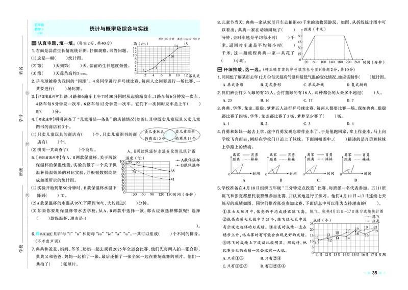 26春好卷五年级数学下（JJ版）_26春好卷数学冀教