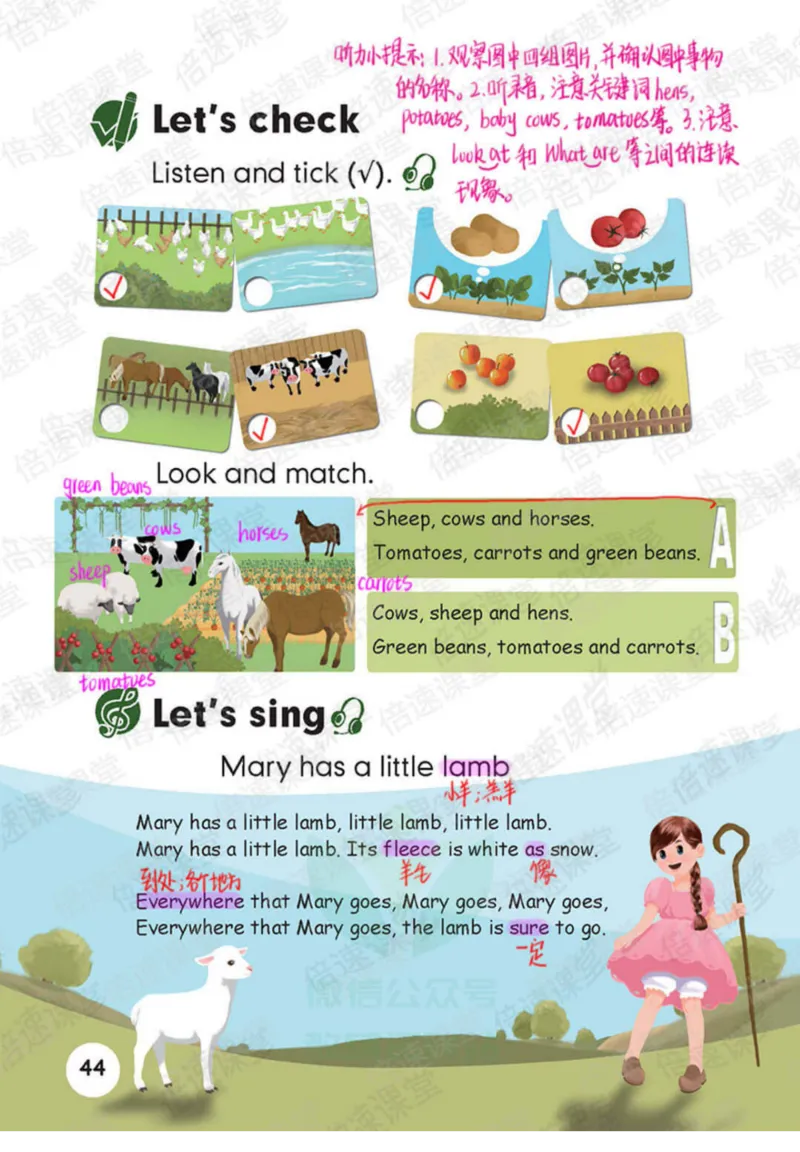 四年级下册英语人教PEP版课堂笔记_26春四年级上下册人教版_四上英语合集人教版PEP英语四年级上册新教材（教学视频+课件+动画+音频+练习+教案）_17练习资料_《课堂笔记》