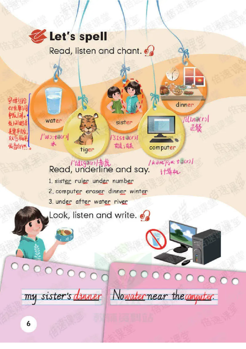 四年级下册英语人教PEP版课堂笔记_26春四年级上下册人教版_四上英语合集人教版PEP英语四年级上册新教材（教学视频+课件+动画+音频+练习+教案）_17练习资料_《课堂笔记》