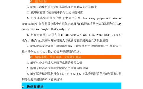单元概述与课时安排_26春四年级上下册人教版_四上英语合集人教版PEP英语四年级上册新教材（教学视频+课件+动画+音频+练习+教案）_19同步教案课件_人教pep3_3-6年级上册_单元资料汇总_61