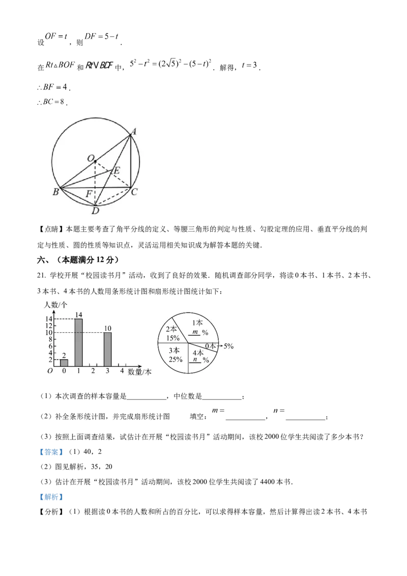 精品解析：2025年安徽省合肥市蜀山区学校联考中考二模数学试题（解析版）_2025年安徽省中考模拟试卷数学_2025年安徽数学二模卷61份