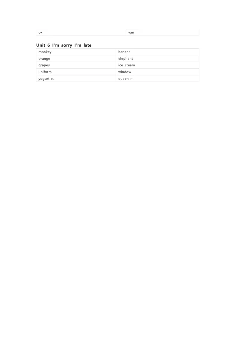 北京版（一起）英语一年级下册单词默写表_26春四年级上下册人教版_四上英语合集人教版PEP英语四年级上册新教材（教学视频+课件+动画+音频+练习+教案）_17练习资料_北京版