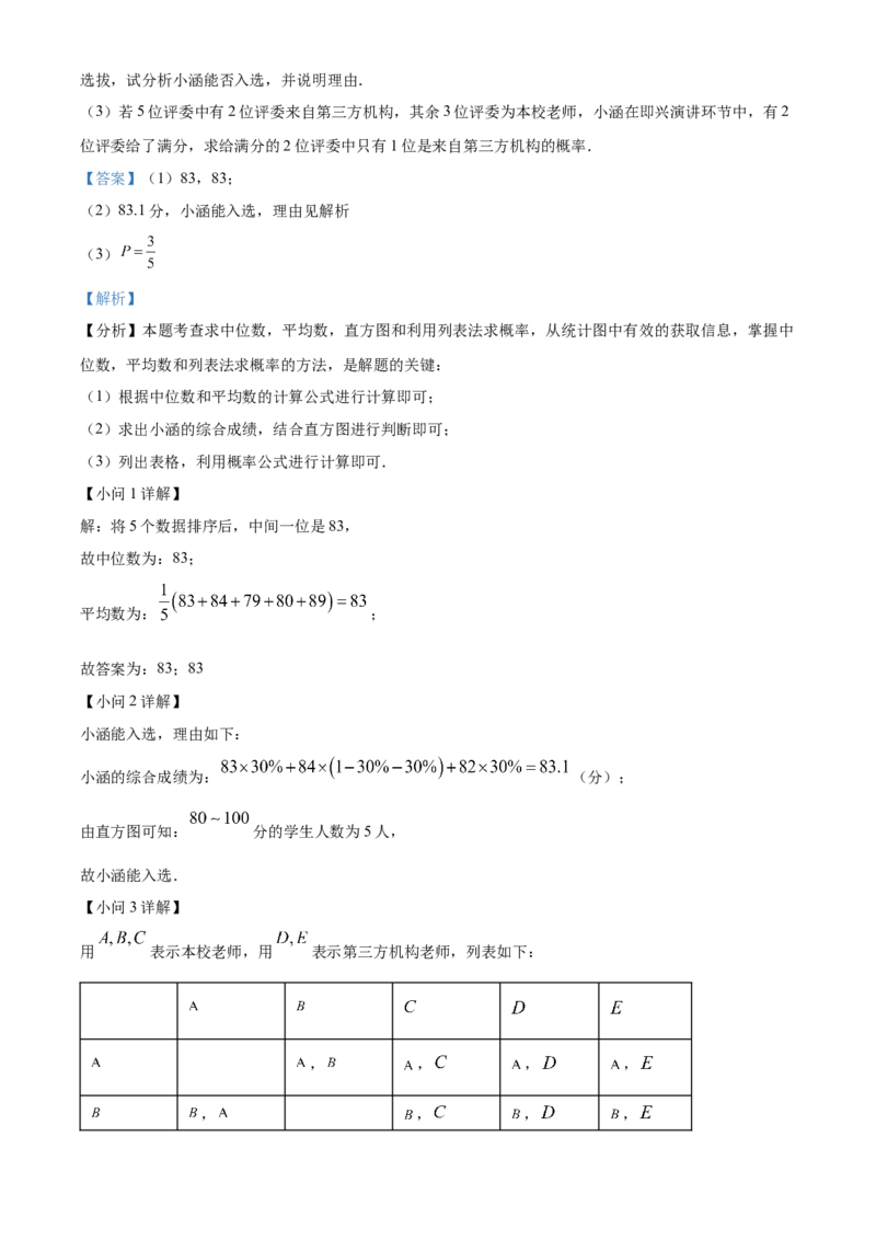 精品解析：安徽省宿州市萧县2025年中考二模考试数学试题（解析版）_2025年安徽省中考模拟试卷数学_2025年安徽数学二模卷61份
