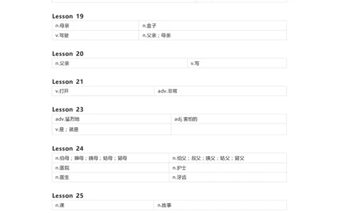北京版（一起）英语三年级下册单词默写表_26春四年级上下册人教版_四上英语合集人教版PEP英语四年级上册新教材（教学视频+课件+动画+音频+练习+教案）_17练习资料_北京版