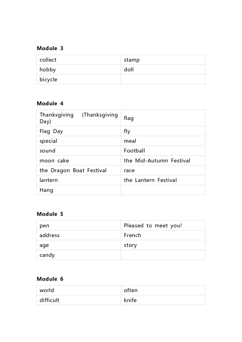外研版（三起）小学英语六年级上册单词默写_26春四年级上下册人教版_四上英语合集人教版PEP英语四年级上册新教材（教学视频+课件+动画+音频+练习+教案）_17练习资料_3-6年级上册
