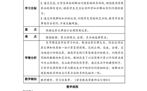 第三单元_第06课时解决问题策略的多样化（教学设计）-四年级数学下册人教版_2026春人教版数学四年级下册_四下人教数学_四年级下册_教学设计-与最新课件匹配
