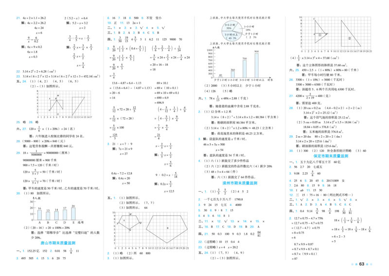 26春好卷六年级数学下（JJ版）_26春好卷数学冀教