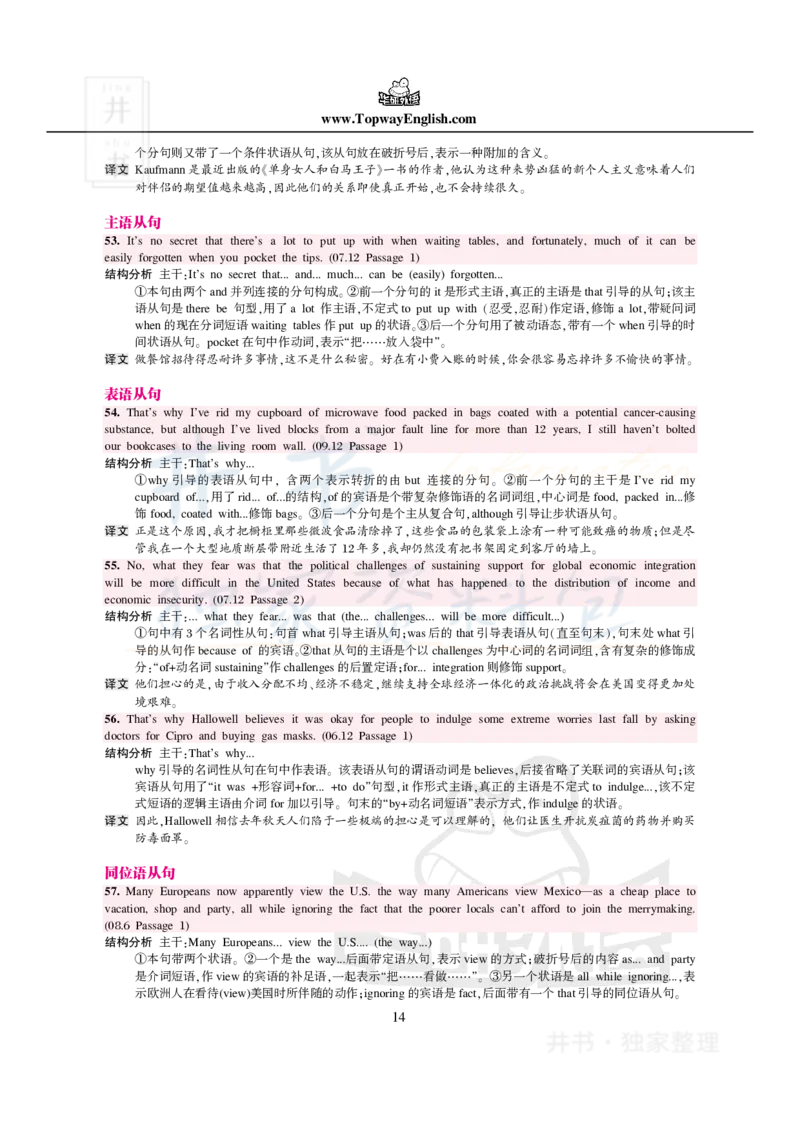 100条阅读难句_大学英语四六级_赠送_四六级作文模板+单词_阅读