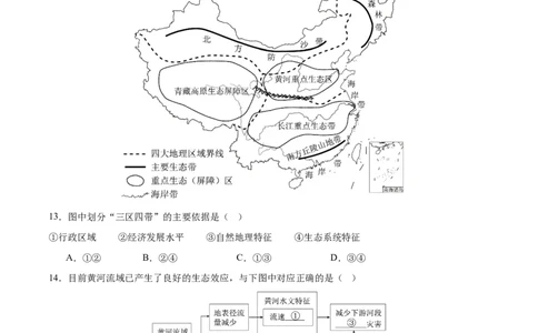 专题06人口、资源和环境（8大热点话题+8大考点提炼）（测试）-2025年中考地理二轮复习（全国通用）（原卷版）_02中考总复习（2026版更新中）_09-地理-中考总复习_2025中考地理复习资料