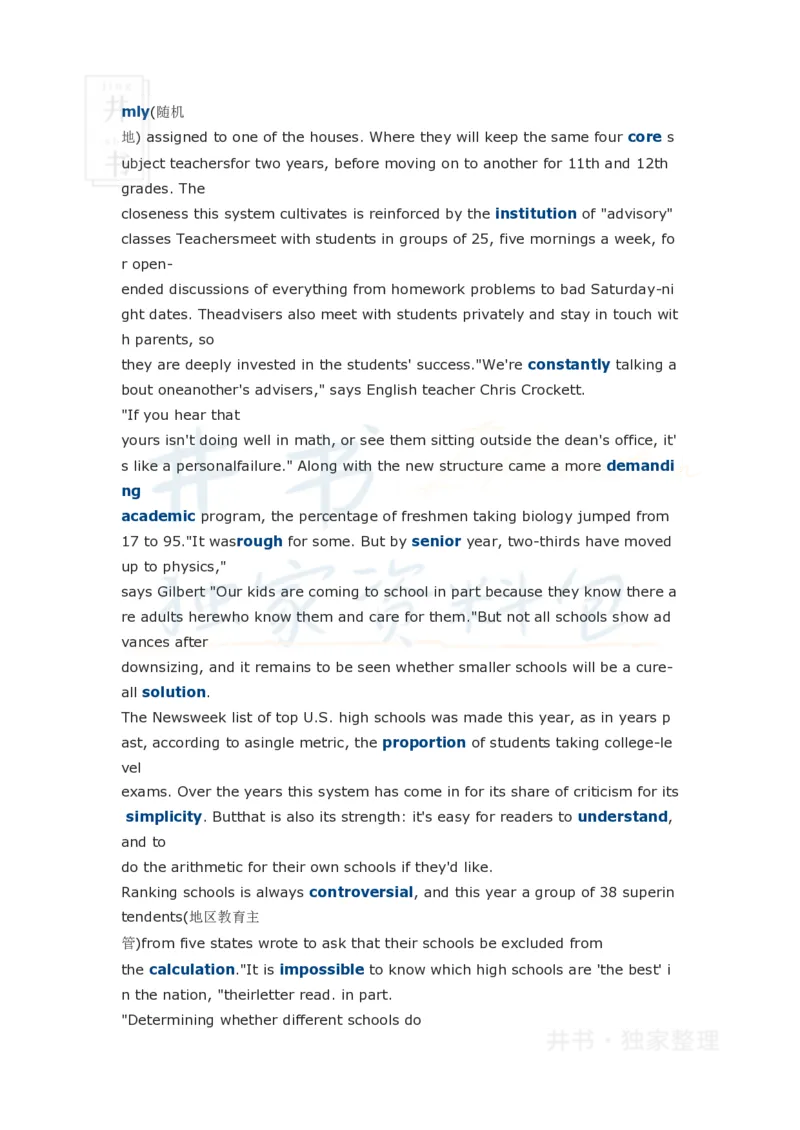 四级单项选择阅读理解附讲解十_大学英语四六级_赠送_四六级作文模板+单词_阅读