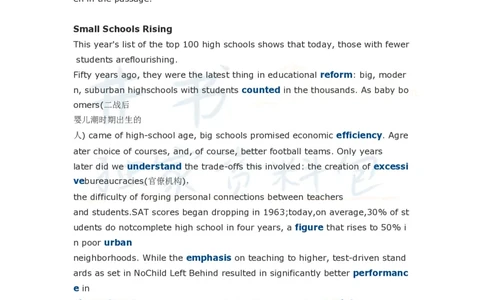 四级单项选择阅读理解附讲解十_大学英语四六级_赠送_四六级作文模板+单词_阅读