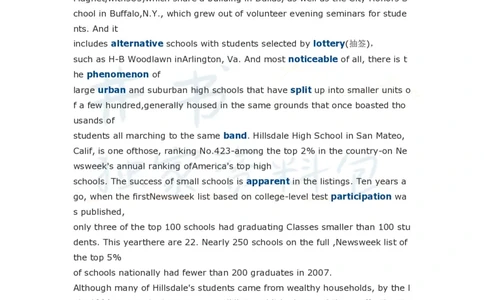 四级单项选择阅读理解附讲解十_大学英语四六级_赠送_四六级作文模板+单词_阅读