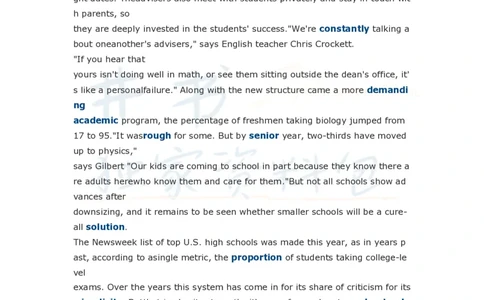 四级单项选择阅读理解附讲解十_大学英语四六级_赠送_四六级作文模板+单词_阅读