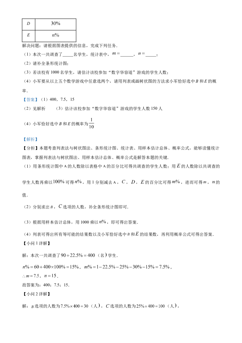 精品解析：2025年安徽省芜湖市无为市九年级一模数学试题（解析版）_2025年安徽省中考模拟试卷数学_2025年安徽数学一模卷62份