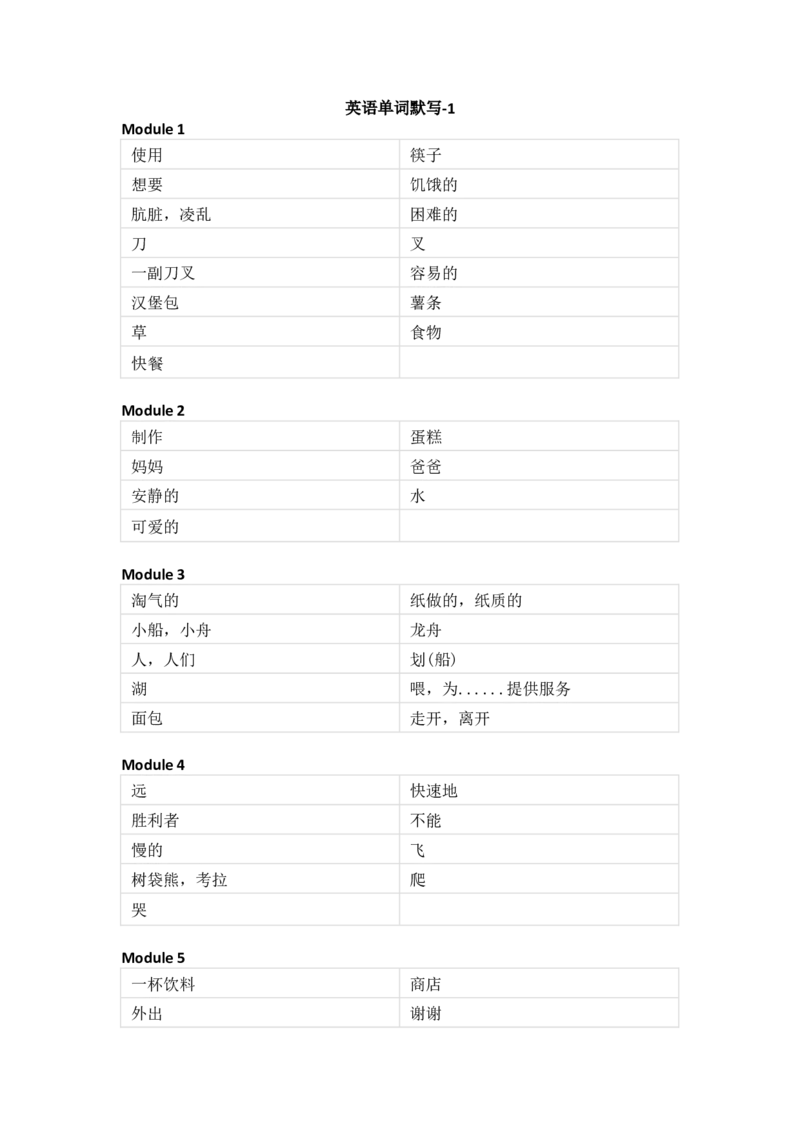 外研版（一起）小学英语三年级上册单词默写_26春四年级上下册人教版_四上英语合集人教版PEP英语四年级上册新教材（教学视频+课件+动画+音频+练习+教案）_17练习资料_1-6年级上册