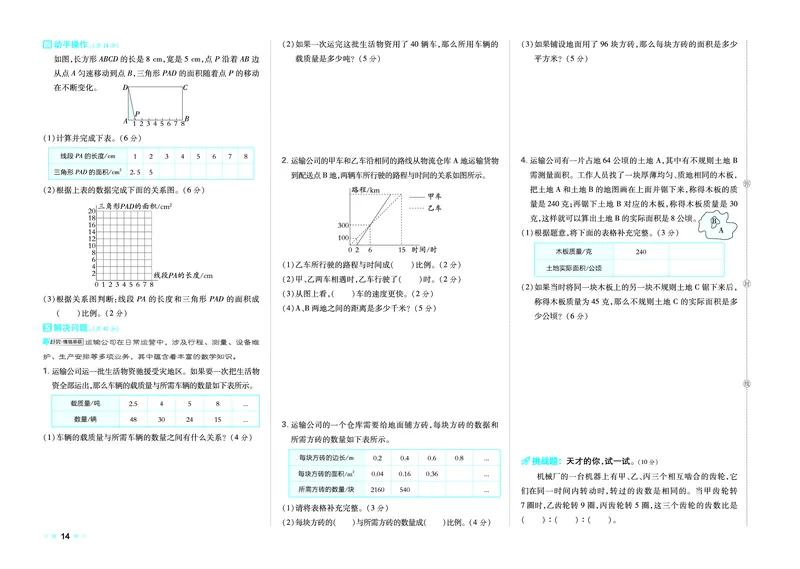 26春好卷六年级数学下（BS版）_数学《好卷》北师26春抢先版