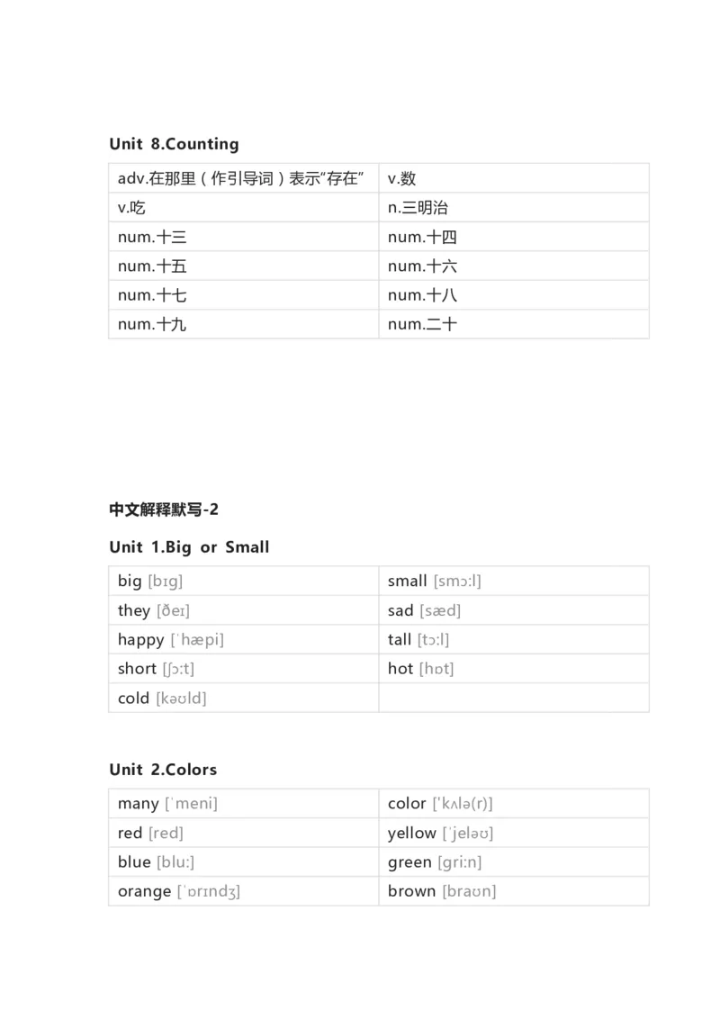 开心版小学英语三年级下册单词默写表_26春四年级上下册人教版_四上英语合集人教版PEP英语四年级上册新教材（教学视频+课件+动画+音频+练习+教案）_17练习资料_开心版_3-6下册