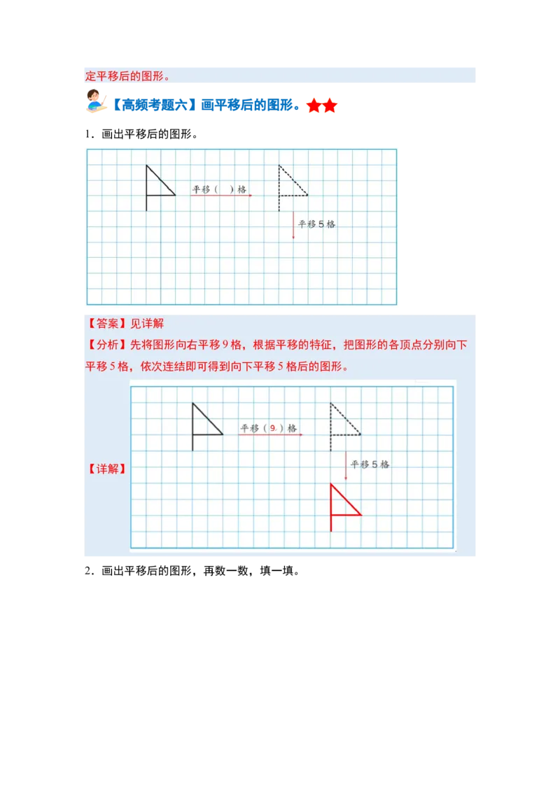 第七单元图形的运动（二）&middot;单元复习篇-四年级数学下册（解析版）人教版_2026春人教版数学四年级下册_四下人教数学_四年级下册_单元复习讲义