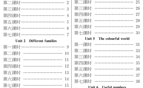教案三英目录_26春四年级上下册人教版_四上英语合集人教版PEP英语四年级上册新教材（教学视频+课件+动画+音频+练习+教案）_19同步教案课件_人教pep3_3-6上册_3年级上册（24秋新教材版）