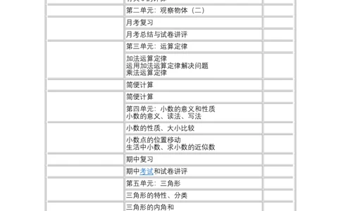 教学计划3_2026春人教版数学四年级下册_四下人教数学_四年级下册_教学计划