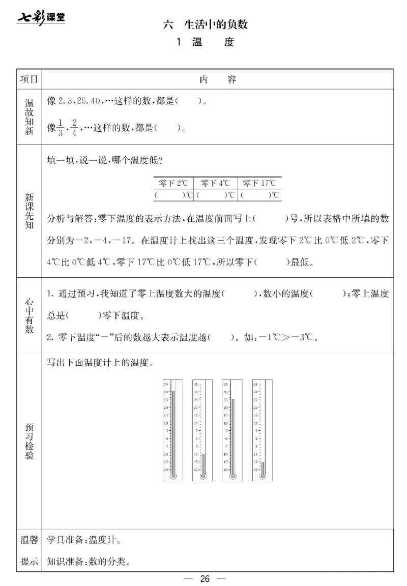 四年级下册数学北京课改版预习卡_26春四年级上下册人教版_四上英语合集人教版PEP英语四年级上册新教材（教学视频+课件+动画+音频+练习+教案）_17练习资料_《预习卡》_1-6下册