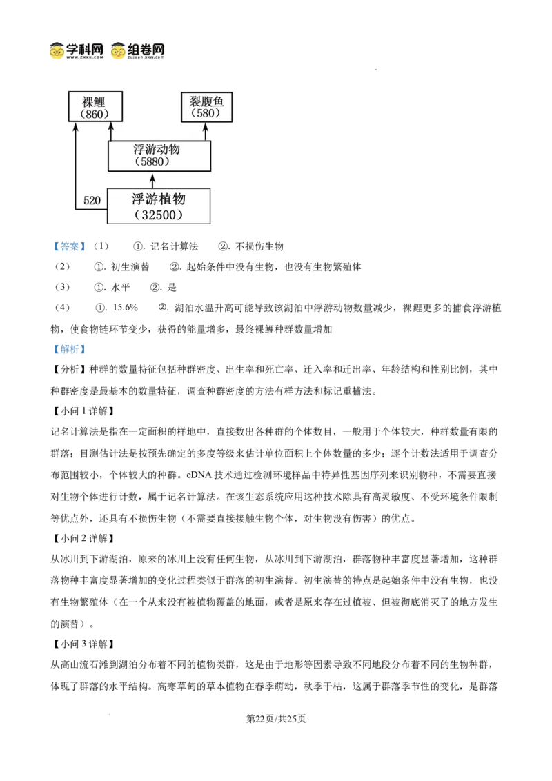 精品解析：2026届山东省东营市高三一模生物试题（解析版）