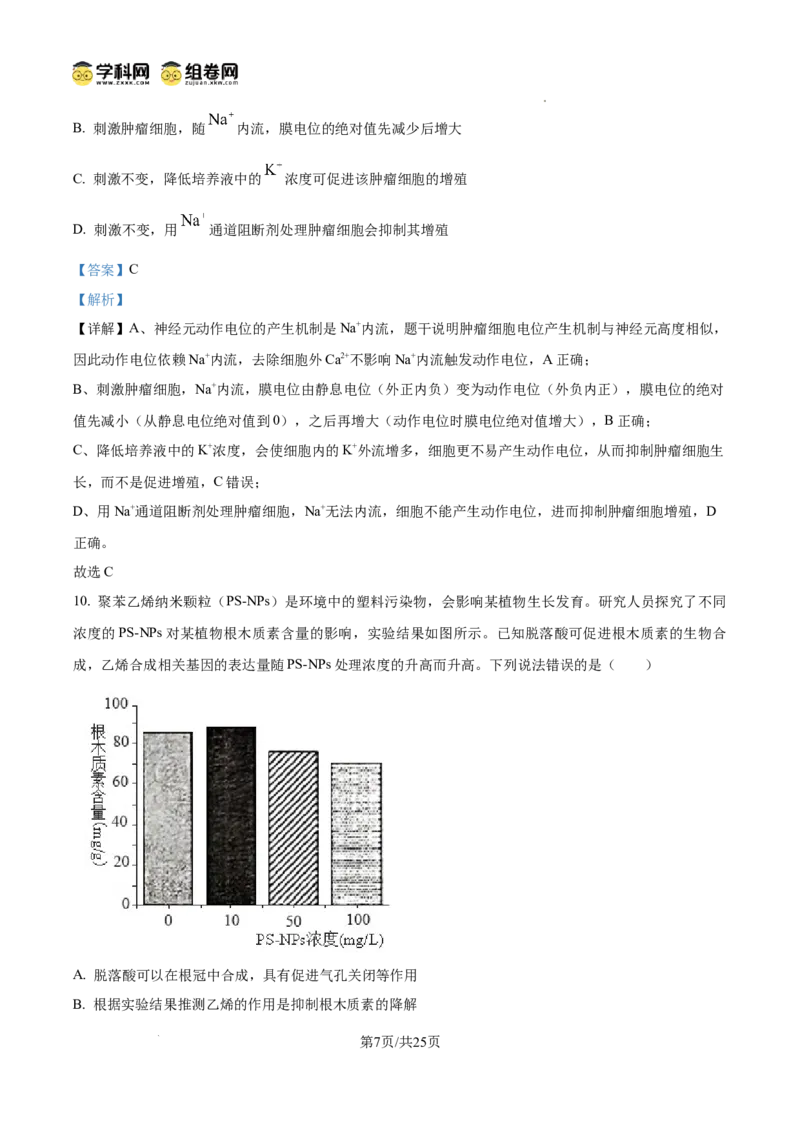 精品解析：2026届山东省东营市高三一模生物试题（解析版）