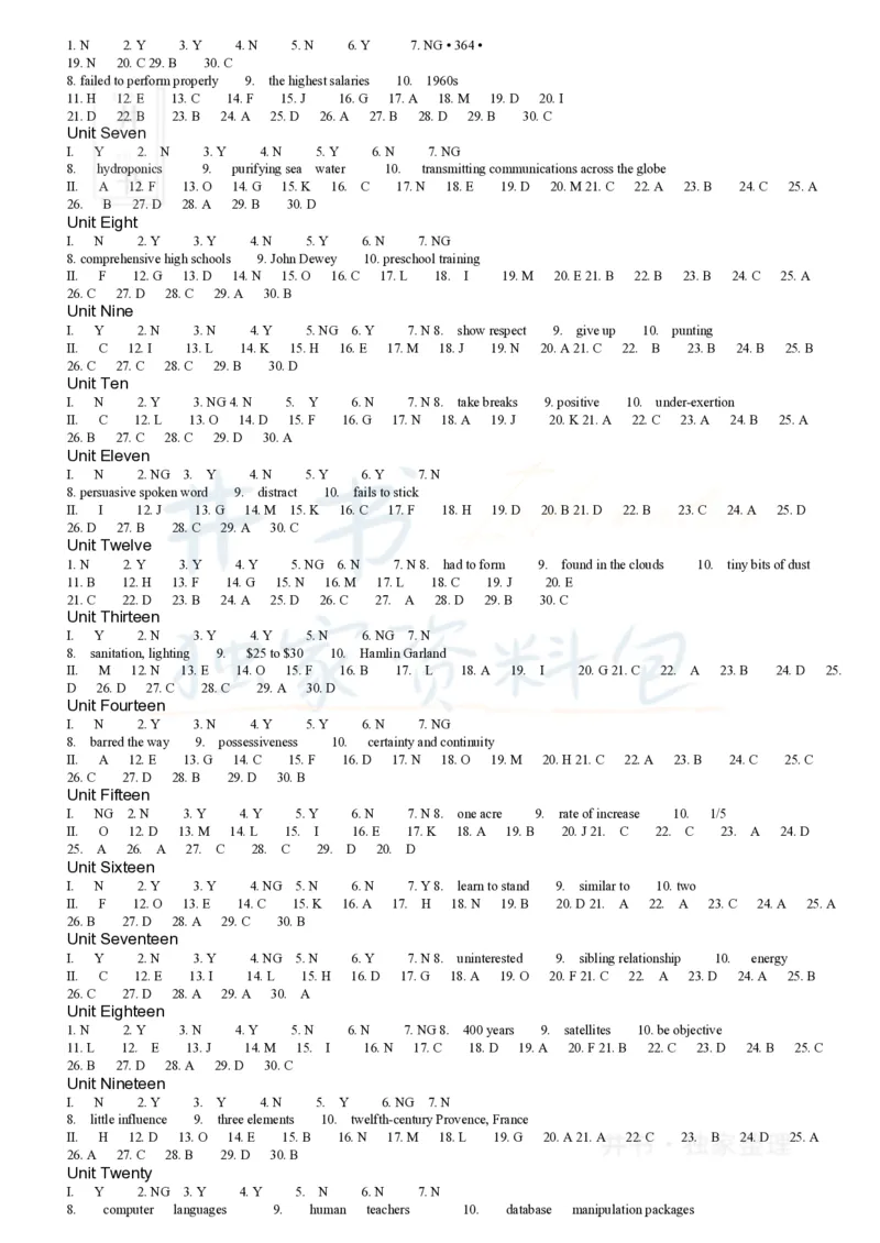 大学英语四级考试15选10专项训练(1)_大学英语四六级_赠送_四六级作文模板+单词_阅读