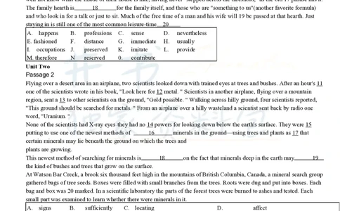 大学英语四级考试15选10专项训练(1)_大学英语四六级_赠送_四六级作文模板+单词_阅读