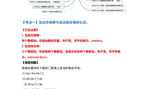 典型例题系列四年级数学下册典型例题系列之第三单元运算定律的简便计算部分（解析版）人教版_2026春人教版数学四年级下册_四下人教数学_四年级下册_专项练习