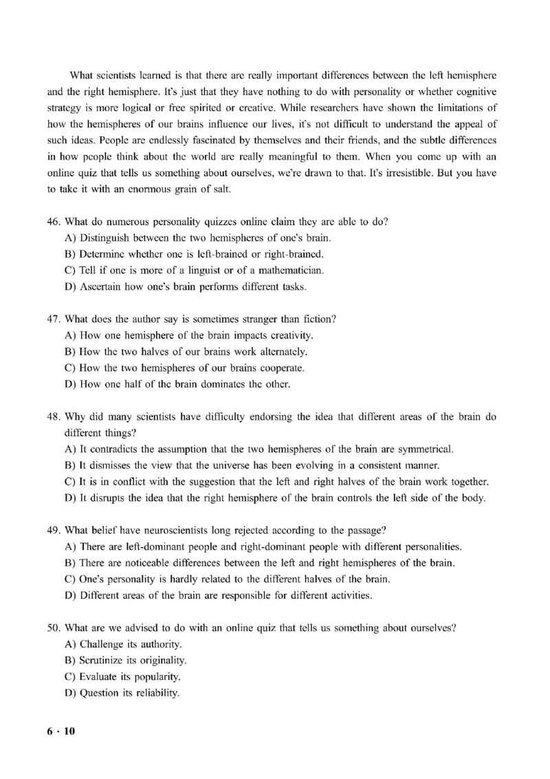 六级真题合并版2021-2025年12月_大学英语四六级_大学英语四级+六级_六级真题