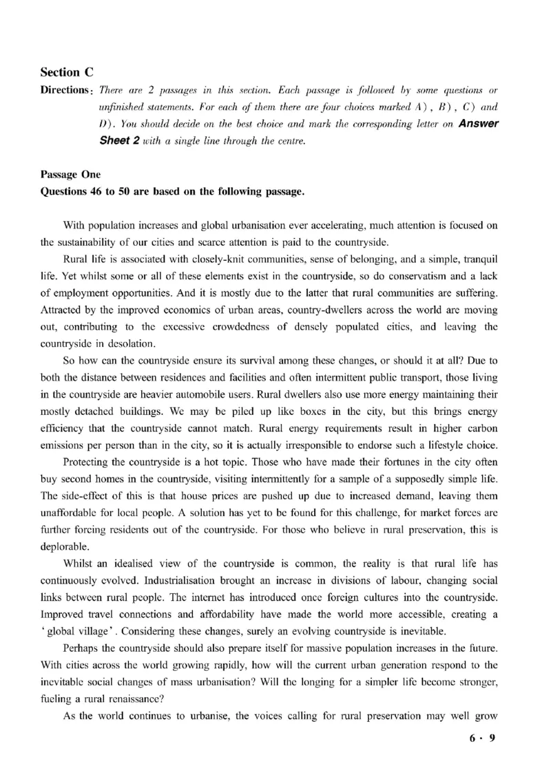 六级真题合并版2021-2025年12月_大学英语四六级_大学英语四级+六级_六级真题
