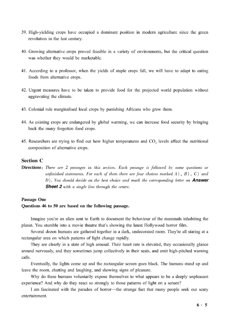 六级真题合并版2021-2025年12月_大学英语四六级_大学英语四级+六级_六级真题