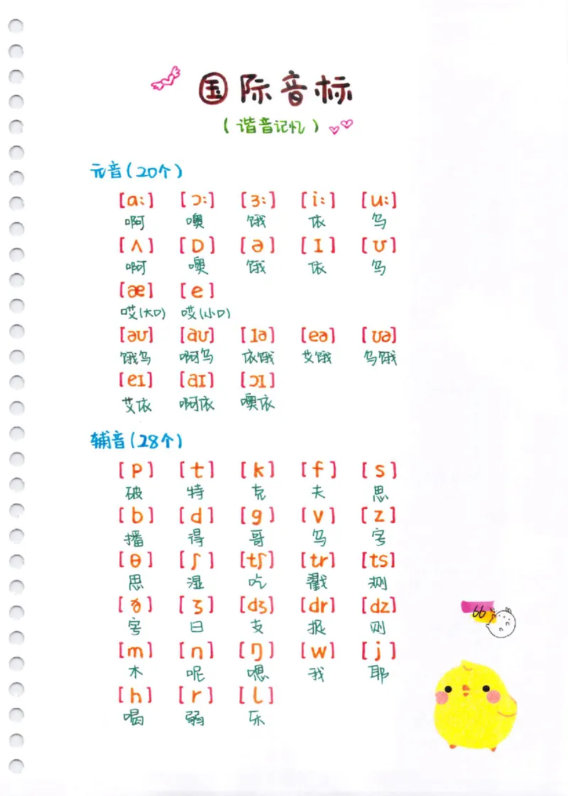 小学英语音标+自然拼读彩绘笔记（102页）_26春四年级上下册人教版_四上英语合集人教版PEP英语四年级上册新教材（教学视频+课件+动画+音频+练习+教案）_17练习资料