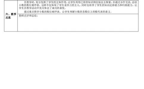 第2课时小数的数位顺序表_2026春人教版数学四年级下册_四下人教数学_四年级下册_教案_教案2+导学案人教四下数学_导学案_4小数的意义和性质_1.小数的意义和读写法