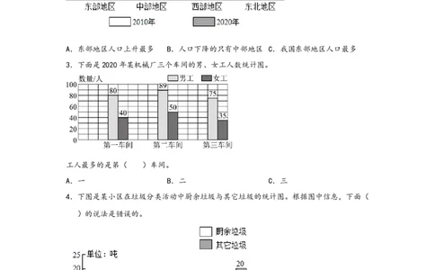 8.2复式条形统计图-四年级数学下册课时练分层作业（人教版）_2026春人教版数学四年级下册_四下人教数学_四年级下册_课时练习_分层知识课时练